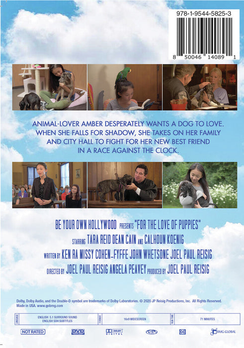 For The Love Of Puppies (MOD) (DVD Movie) - back cover art