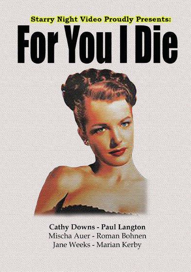For You I Die (MOD) (DVD Movie) - movie cover art