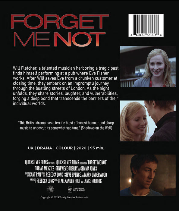 Forget Me Not (MOD) (BluRay Movie) - back cover art