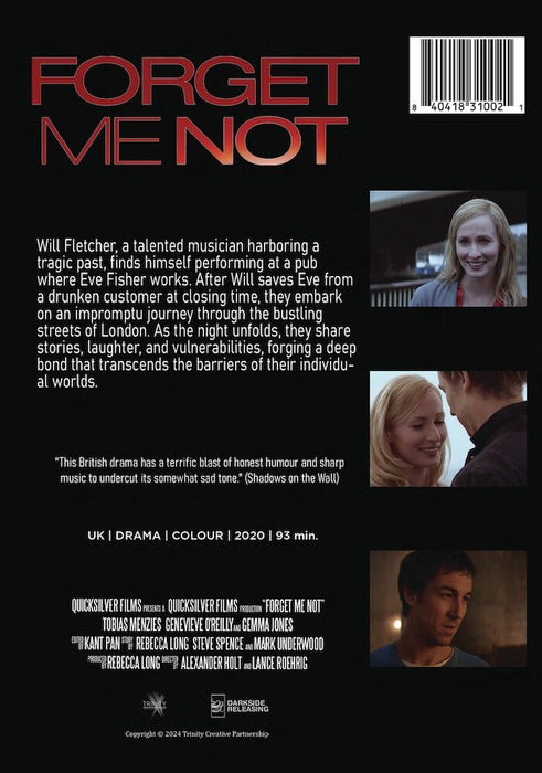 Forget Me Not (MOD) (DVD Movie) - back cover art