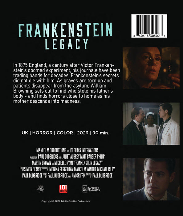 Frankenstein: Legacy (MOD) (BluRay Movie) - back cover art
