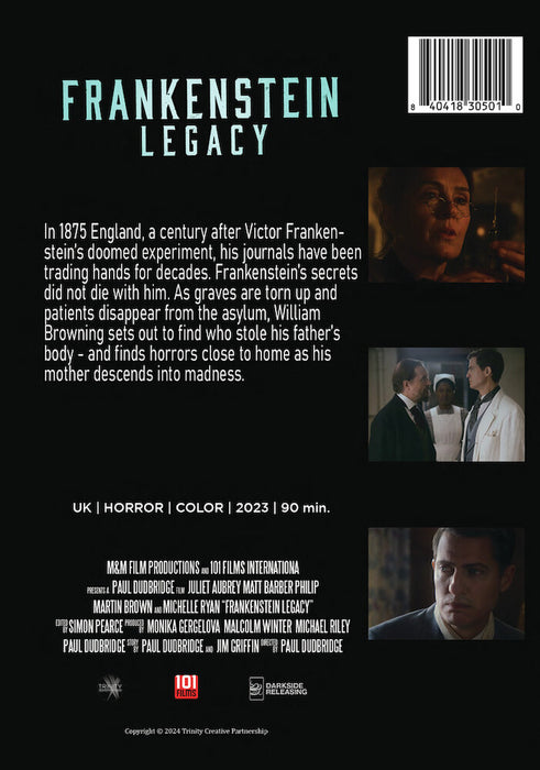 Frankenstein: Legacy (MOD) (DVD Movie) - back cover art