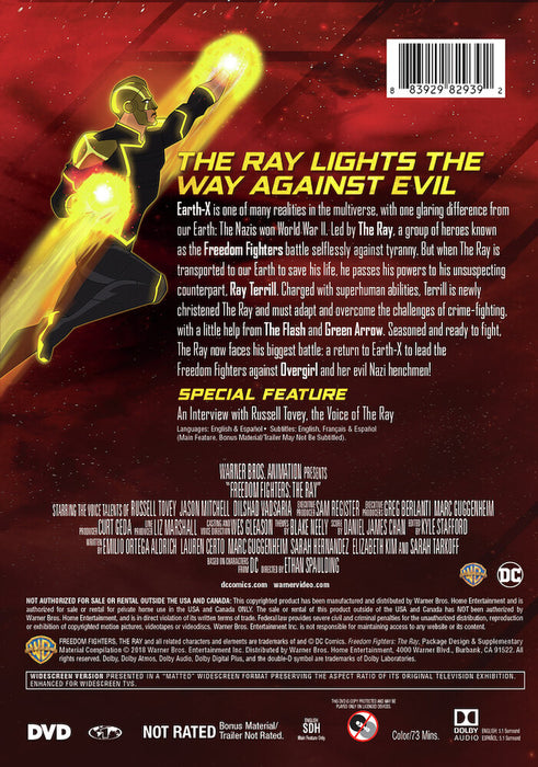 Freedom Fighters: The Ray (MOD) (DVD Movie) - back cover art