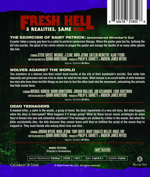 Fresh Hell - 3-title Collection (MOD) (BluRay Movie) - back cover art