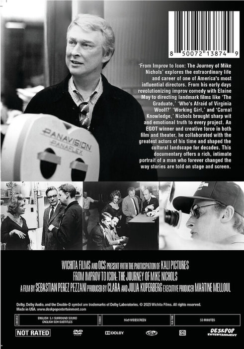 From Improv to Icon: The Journey of Mike Nichols (MOD) (DVD Movie) - back cover art