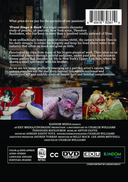 Front Stage & Back (MOD) (DVD Movie) - back cover art