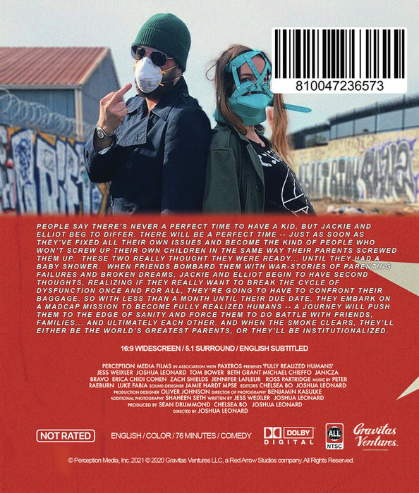 Fully Realized Humans (MOD) (BluRay Movie) - back cover art