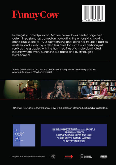 Funny Cow (MOD) (DVD Movie) - back cover art