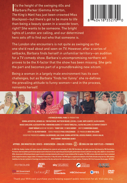 Funny Woman Season 1 (MOD) (DVD Movie) - back cover art