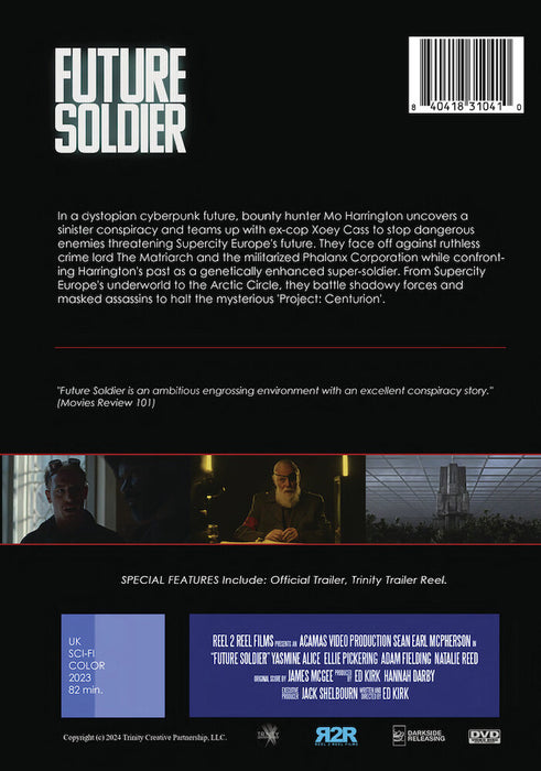 Future Soldier (MOD) (DVD Movie) - back cover art