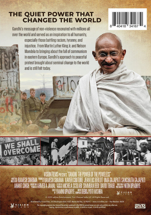 Gandhi (MOD) (DVD Movie) - back cover art