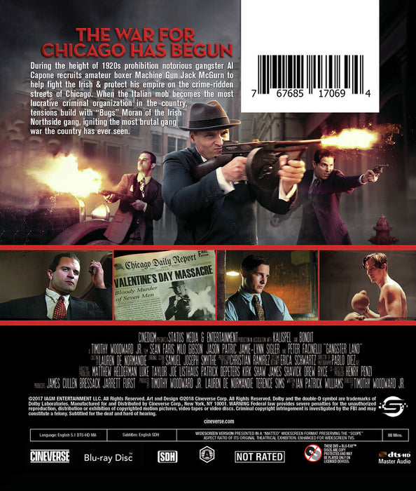 Gangster Land (MOD) (BluRay Movie) - back cover art