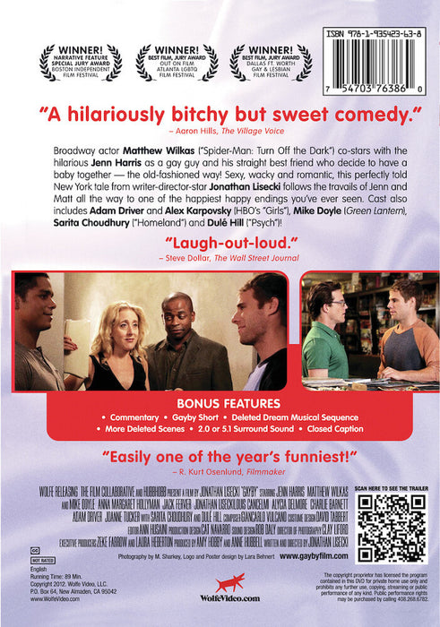 Gayby (MOD) (DVD Movie) - back cover art