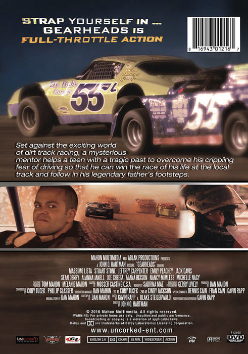 Gearheads (MOD) (DVD Movie) - back cover art