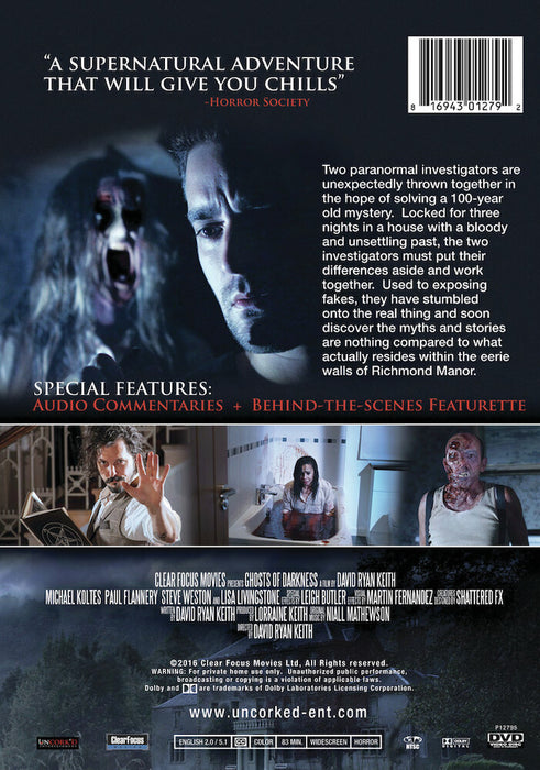 Ghosts of Darkness (MOD) (DVD Movie) - back cover art