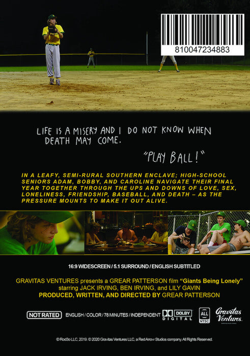 Giants Being Lonely (MOD) (DVD Movie) - back cover art