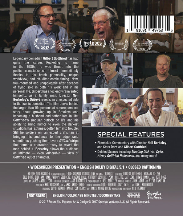 Gilbert (MOD) (BluRay Movie) - back cover art