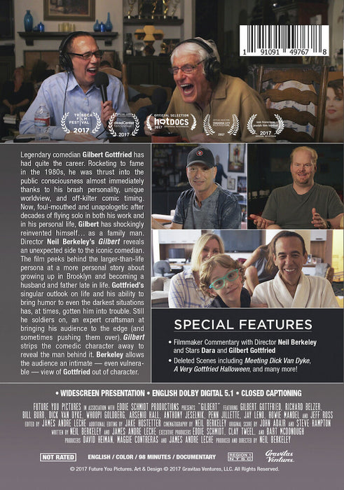 Gilbert (MOD) (DVD Movie) - back cover art