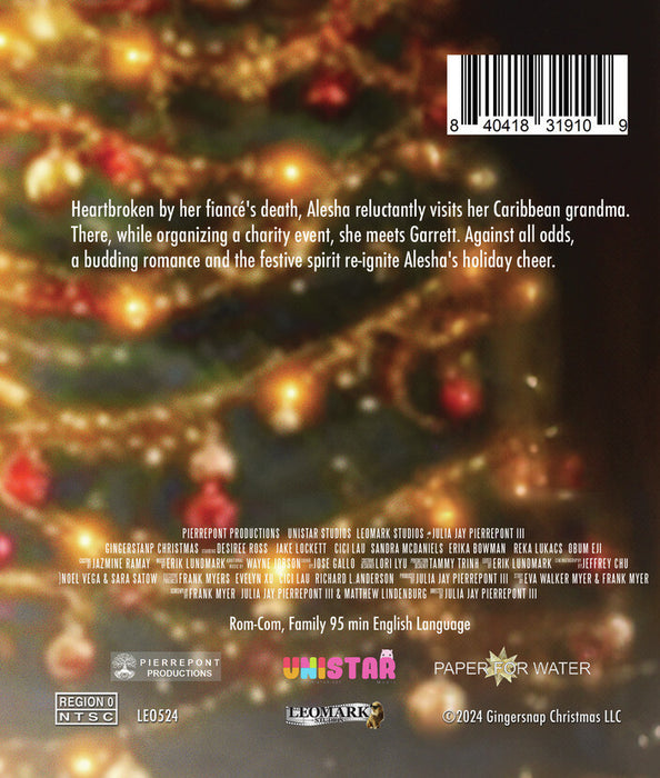 Gingersnap Christmas (MOD) (BluRay Movie) - back cover art