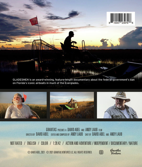 Gladesmen: The Last of the Sawgrass Cowboys (MOD) (BluRay Movie) - back cover art