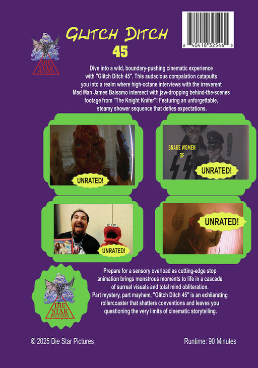 Glitch Ditch 45 (MOD) (DVD Movie) - back cover art