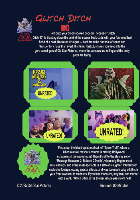 Glitch Ditch 60 (MOD) (DVD Movie) - back cover art