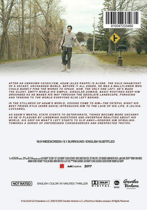 Go - Don't Go (MOD) (DVD Movie) - back cover art