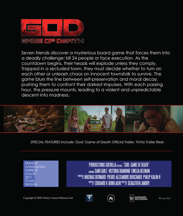 God: Game Of Death (MOD) (BluRay Movie) - back cover art
