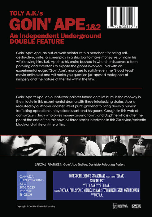 Goin' Ape / Goin' Ape 2 (Double Feature) (MOD) (DVD Movie) - back cover art