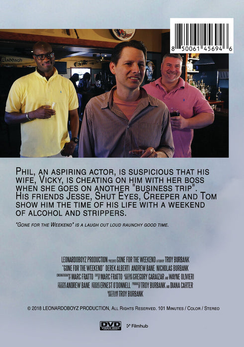 Gone for the Weekend (MOD) (DVD Movie) - back cover art