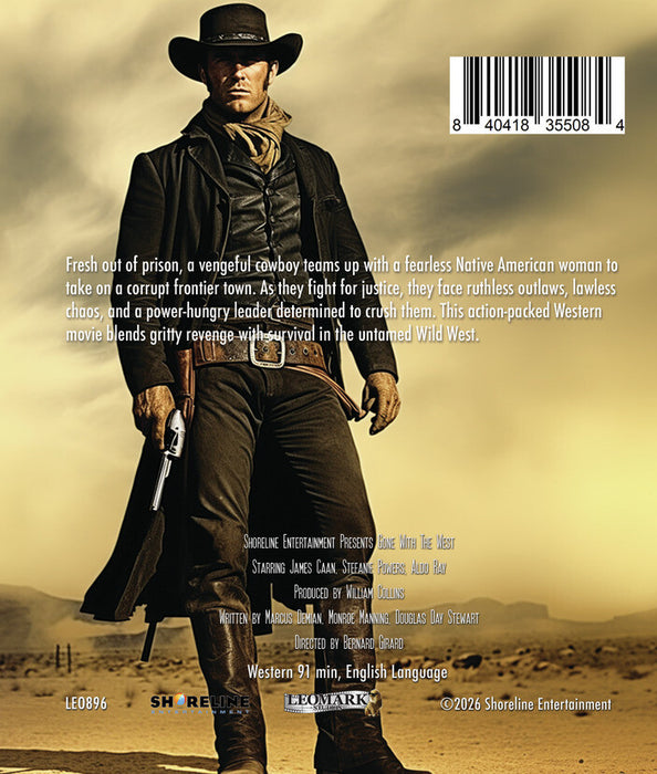 Gone with the West (MOD) (BluRay Movie) - back cover art