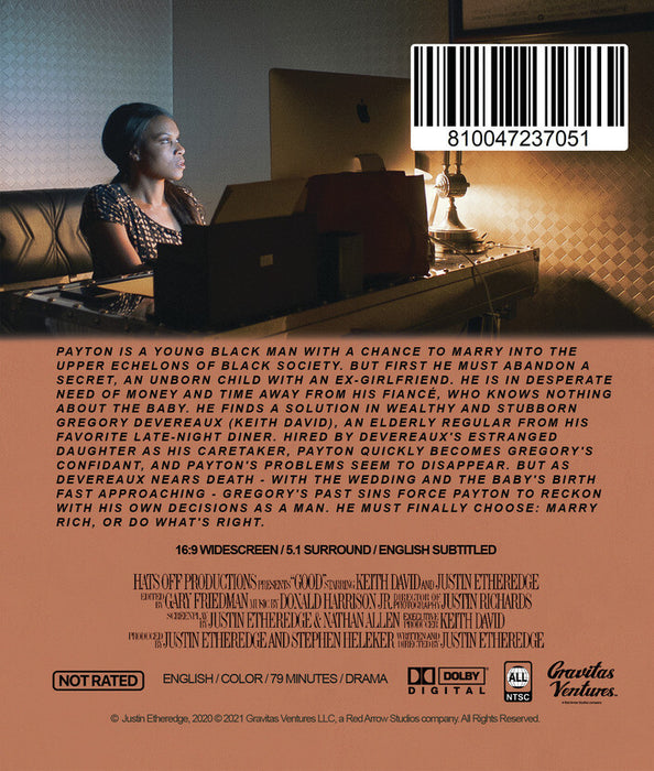 Good (MOD) (BluRay Movie) - back cover art