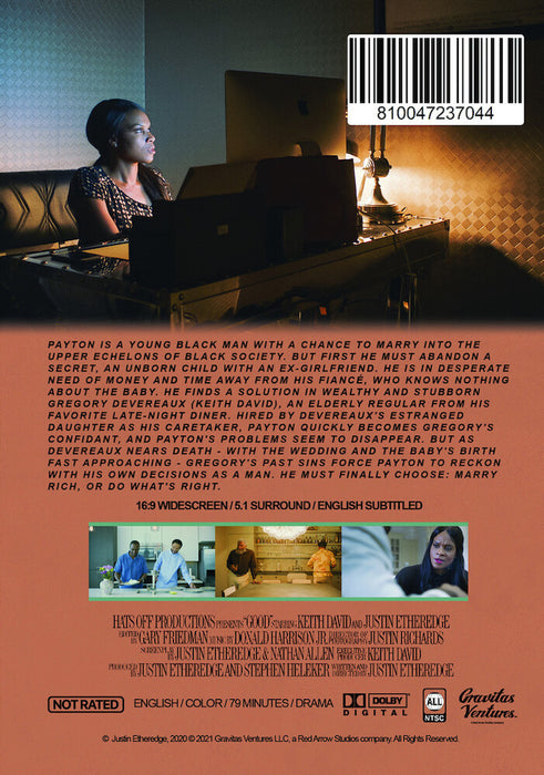 Good (MOD) (DVD Movie) - back cover art
