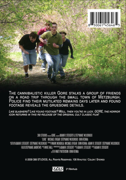 Gore (MOD) (DVD Movie) - back cover art