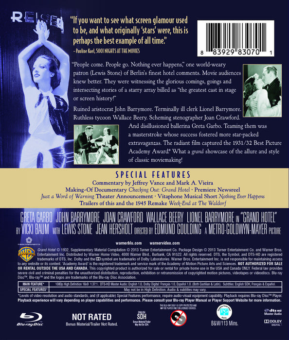 Grand Hotel (MOD) (BluRay MOVIE) image 2