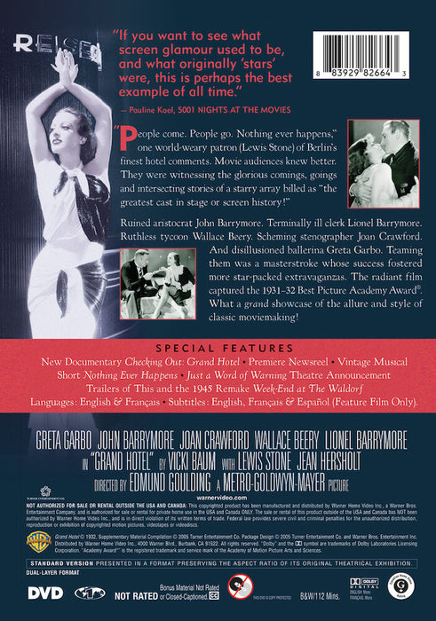 Grand Hotel (MOD) (DVD MOVIE) image 2