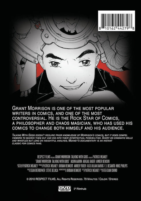 Grant Morrison: Talking With Gods (MOD) (DVD Movie) - back cover art