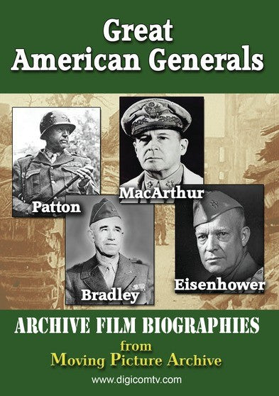 Great American Generals - Patton, MacArthur, Eisenhower, Bradley (MOD) (DVD Movie) - movie cover art