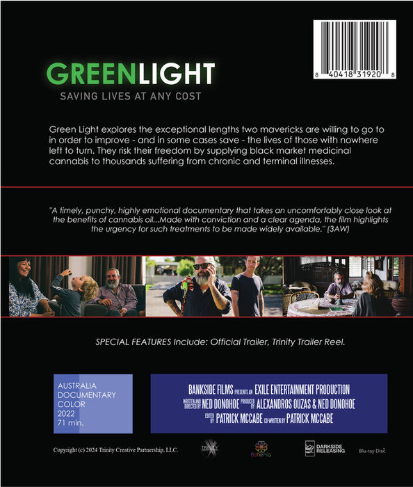 Green Light (MOD) (BluRay Movie) - back cover art
