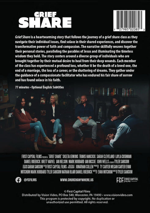 Grief Share (MOD) (DVD Movie) - back cover art
