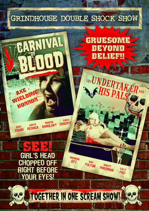 Grindhouse Double Shock Show: Carnival of Blood (1970) / The Undertake (MOD) (DVD MOVIE)