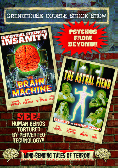 Grindhouse Double Shock Show: The Brain Machine (1976) / The Astral Fi (MOD) (DVD MOVIE)