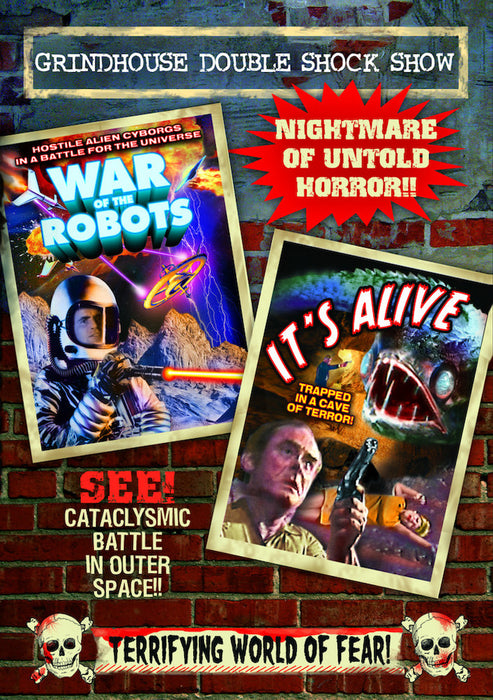Grindhouse Double Shock Show: Wars of The Robots (1978) / It's Alive ( (MOD) (DVD MOVIE)
