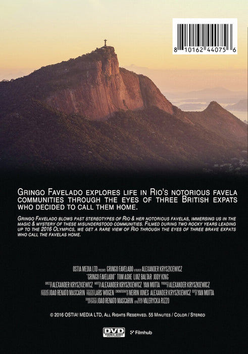 Gringo Favelado (MOD) (DVD Movie) - back cover art