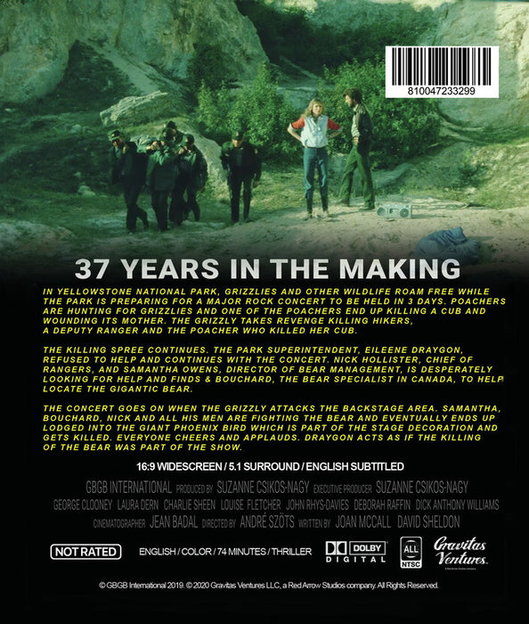 Grizzly II: Revenge (MOD) (BluRay Movie) - back cover art