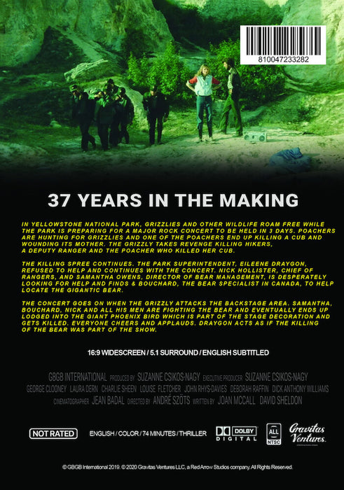 Grizzly II: Revenge (MOD) (DVD Movie) - back cover art