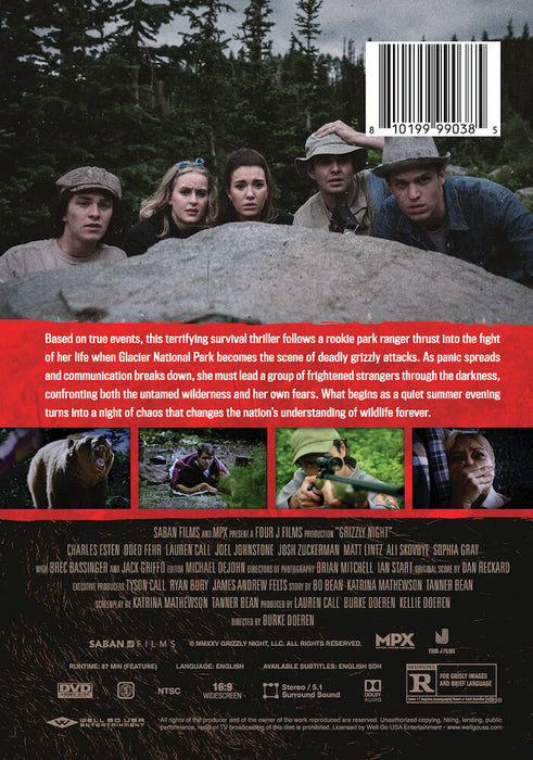 Grizzly Night (MOD) (DVD Movie) - back cover art