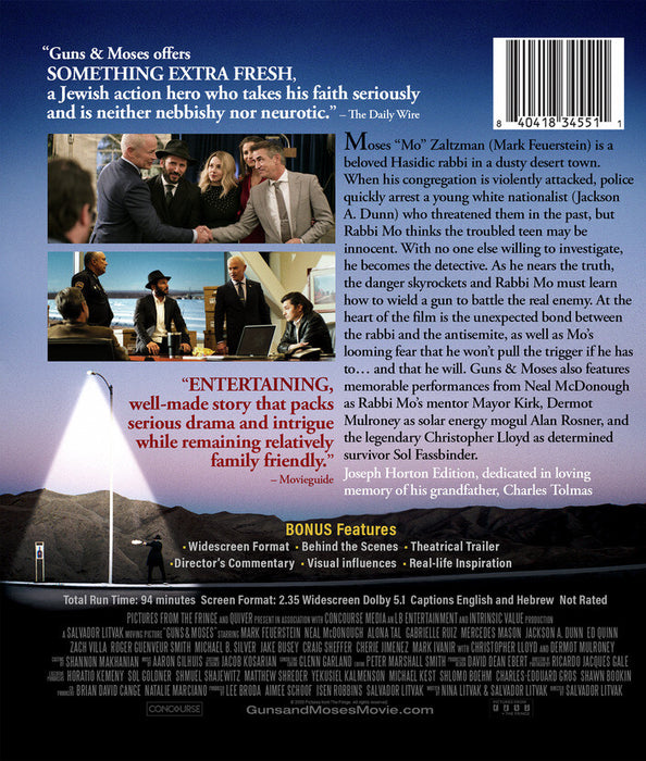 Guns & Moses (MOD) (BluRay Movie) - back cover art