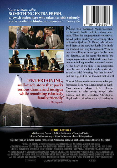 Guns & Moses (MOD) (DVD Movie) - back cover art
