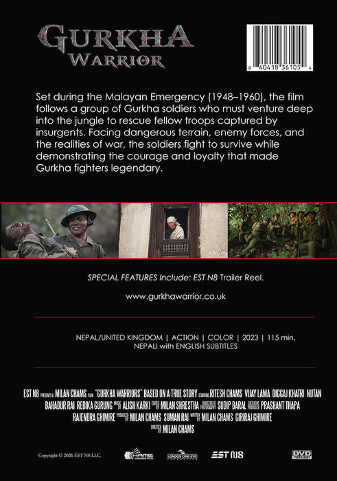 Gurkha Warrior (MOD) (DVD Movie) - back cover art
